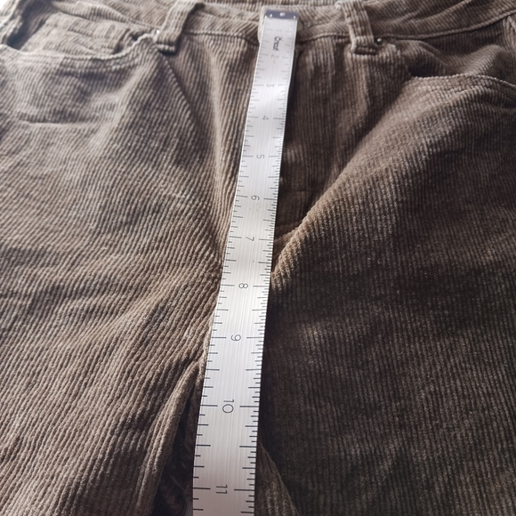 Shein High-Waisted Brown Flare Leg Corduroy Size 4 - Picture 11 of 14